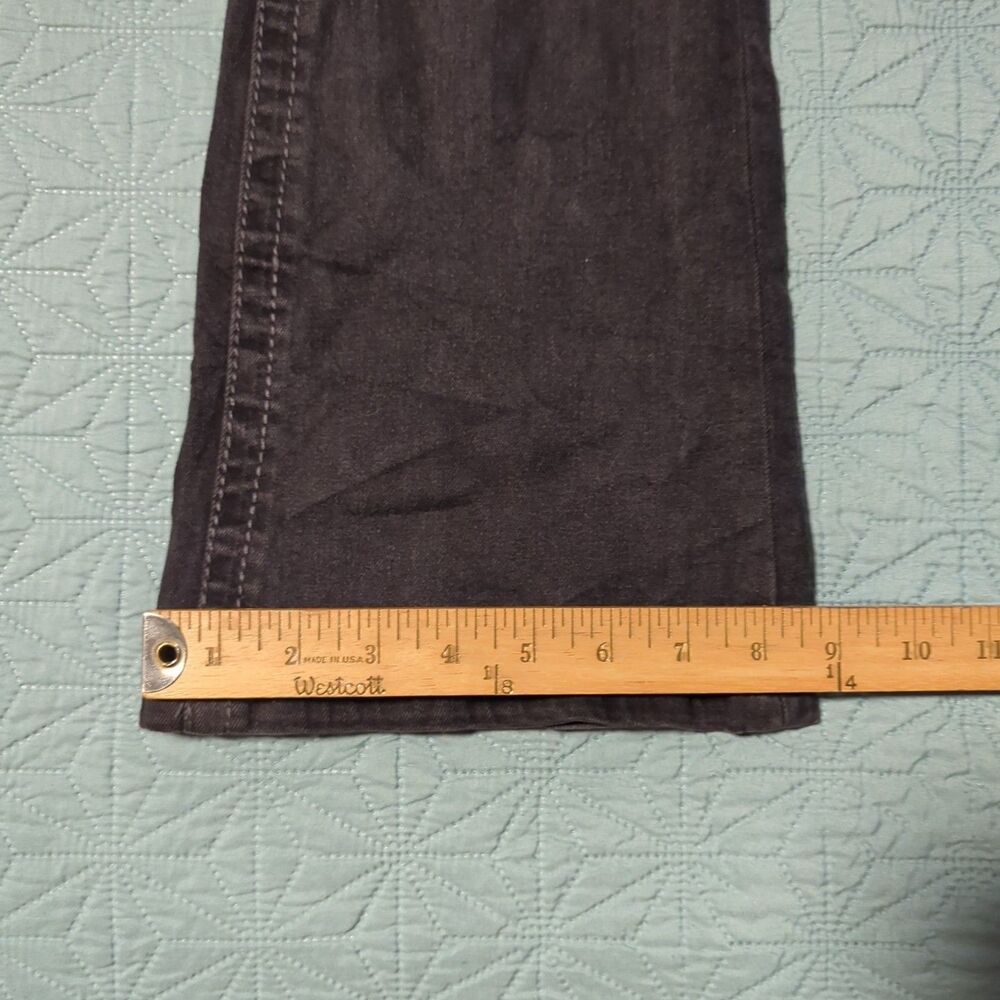 Rue 21 Jeans Womens Size 6 Black Denim Mid Rise Boot Cut Stretch Bedazzled Stars - Picture 11 of 11
